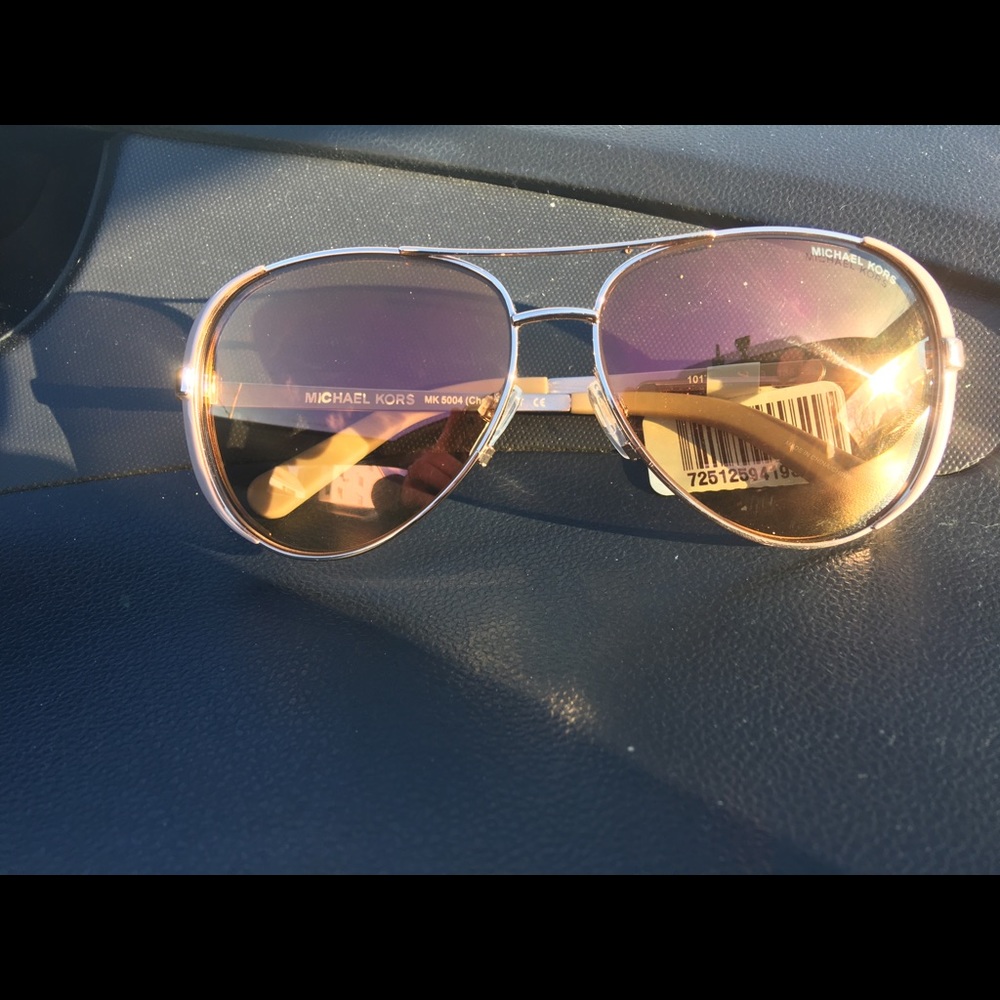 NWT Michael Kors Rose Gold Sunglasses